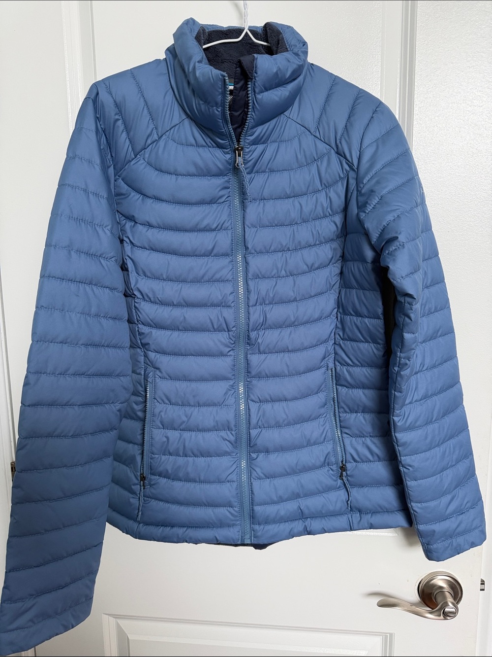 Columbia Light Blue Quilted Puffer Jacket